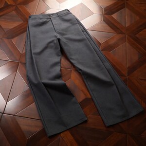 春秋美式高街休闲裤男女垂感阔腿西裤长裤纯色西装裤宽松直筒裤子，男装西服套装，电商A443