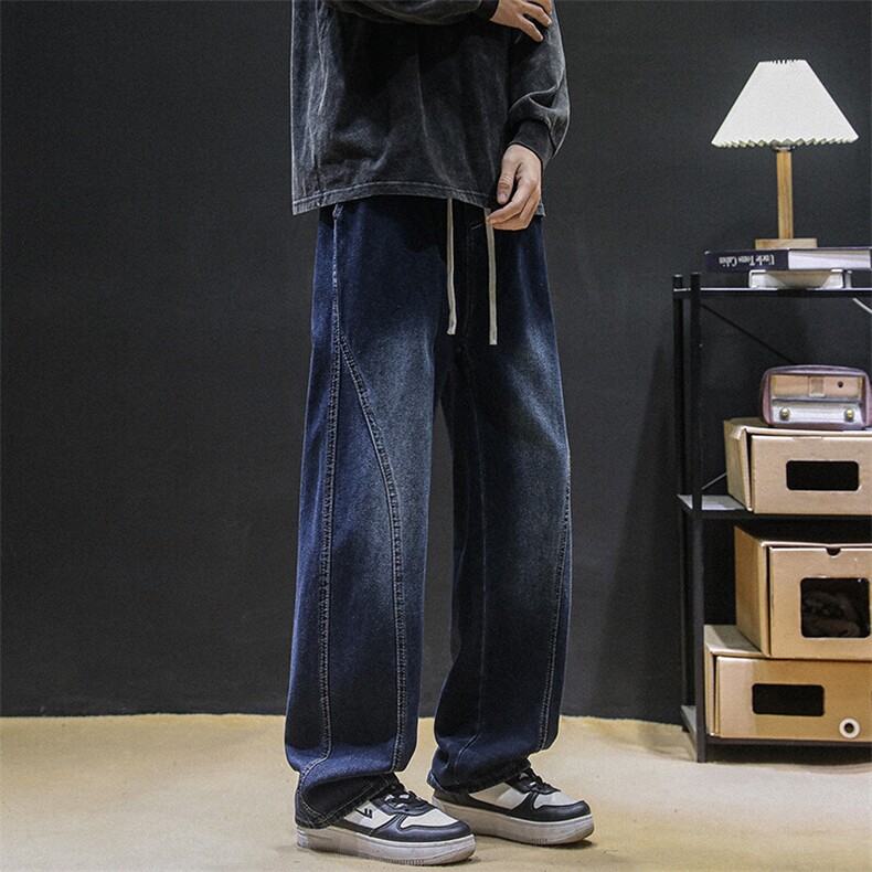 美式牛仔裤男宽松直筒K213P48,男装牛仔裤,电商D325