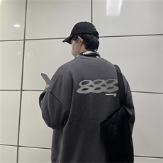 特P25控48秋冬新款男士圆领卫衣宽松休闲日常百搭上衣WQ2423，男装卫衣，电商B370