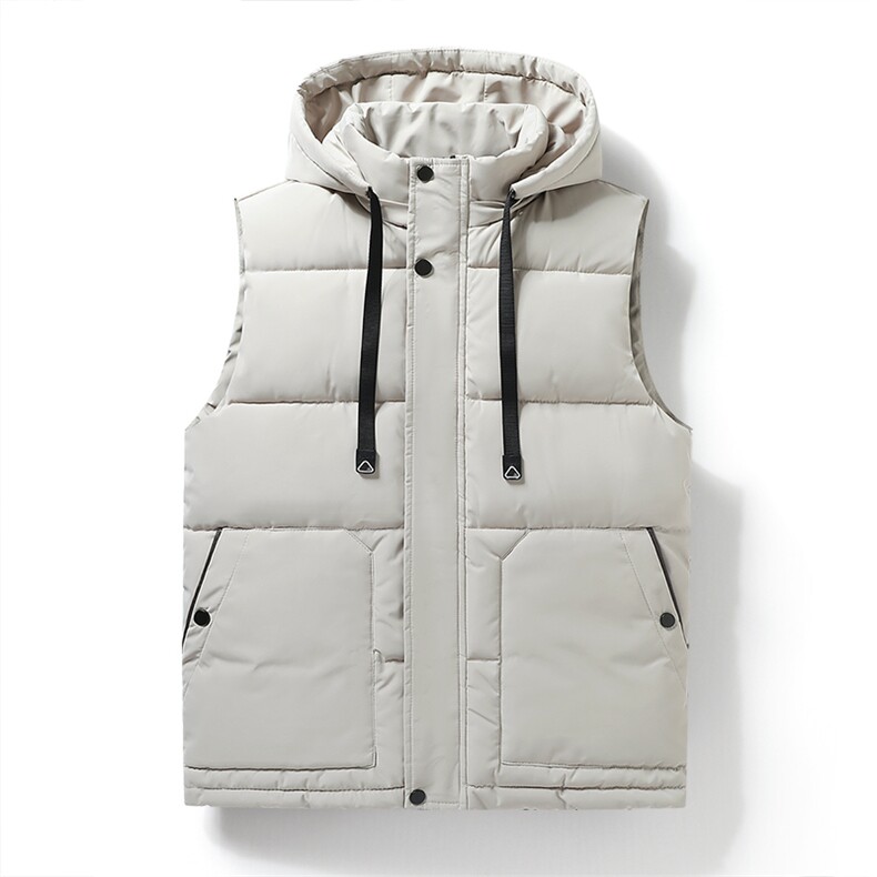 秋冬新款纯色针织连帽马甲时尚百搭，女装马甲，宏恒