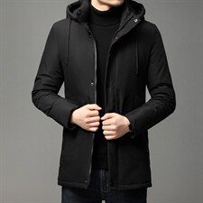 男士新款常规棉衣冬季棉服纯色休闲连帽外套中年男装GR3526-P120,男装棉衣,电商B212（原钱塘6029）