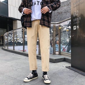 S-5XL 主推港风大码ins休闲裤工装裤男潮牌九分哈伦裤班服G32图片