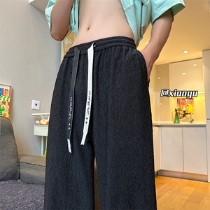 XZ616 夏季新款薄款激光打孔冰丝凉感休闲裤 TY2522 P45控58图片