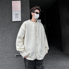 开衫毛衣男冬季慵懒风情侣圆领针织衫美式复古百搭线衣MY052-P62，男装针织衫/毛衣，星座308B-1