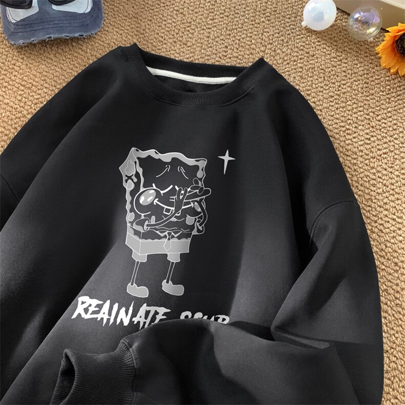 ！圆领卫衣男装港风长袖t恤男外套男WY514-特P23，男装T恤，电商B371