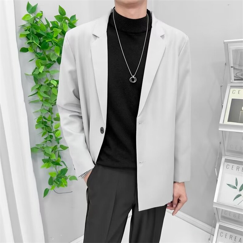 大码小西服外套男痞帅韩版潮流ins男生轻熟风商务休闲KY38-P58,男装西服,星座1109-3