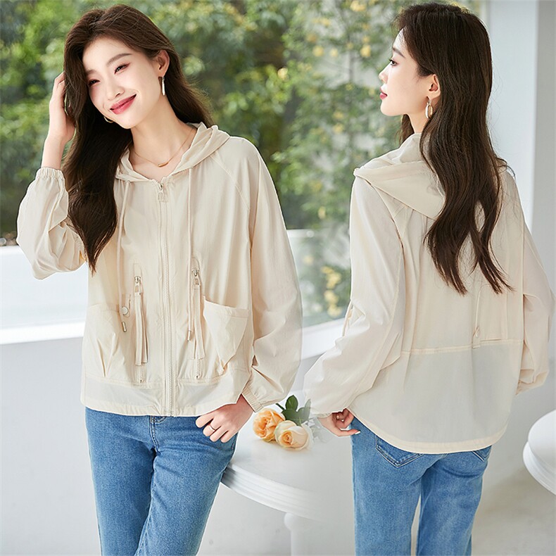 防晒衣女款夏季2025年新款宽松显瘦薄款工装洋气爆款防晒衣短外套，女装防晒衣，以桐