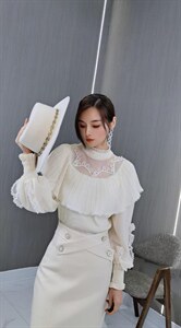 上衣是AB版款，半裙搭配一起更时尚,女装半身裙,雅尼拉