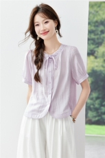 现货2026夏装新款修身透气亲肤女士衬衣，女装衬衫，木子恋