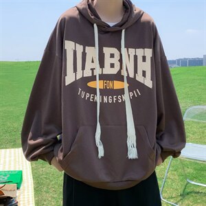 卫衣男春秋ins潮印花外套韩版潮流宽松百搭连帽上衣服 W3810-P38图片