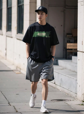 圆领纯棉短袖T恤潮流情侣宽松体恤1209-1-T22-P30现货不缺货，男装T恤，星座1209-1