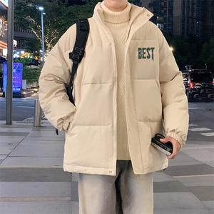 ！2024冬季新款男士立领棉衣印花简约棉服外套夜景MY301特P55图片
