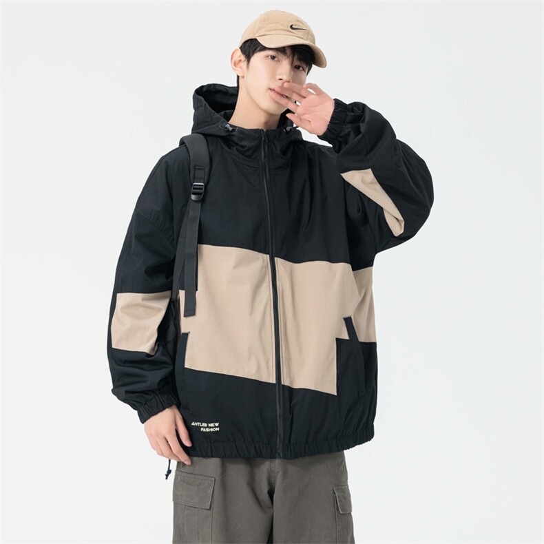 春季新款现货三防户外夹克男连帽冲锋衣外套DSA157B-J98-P60,男装夹克,电商A157B