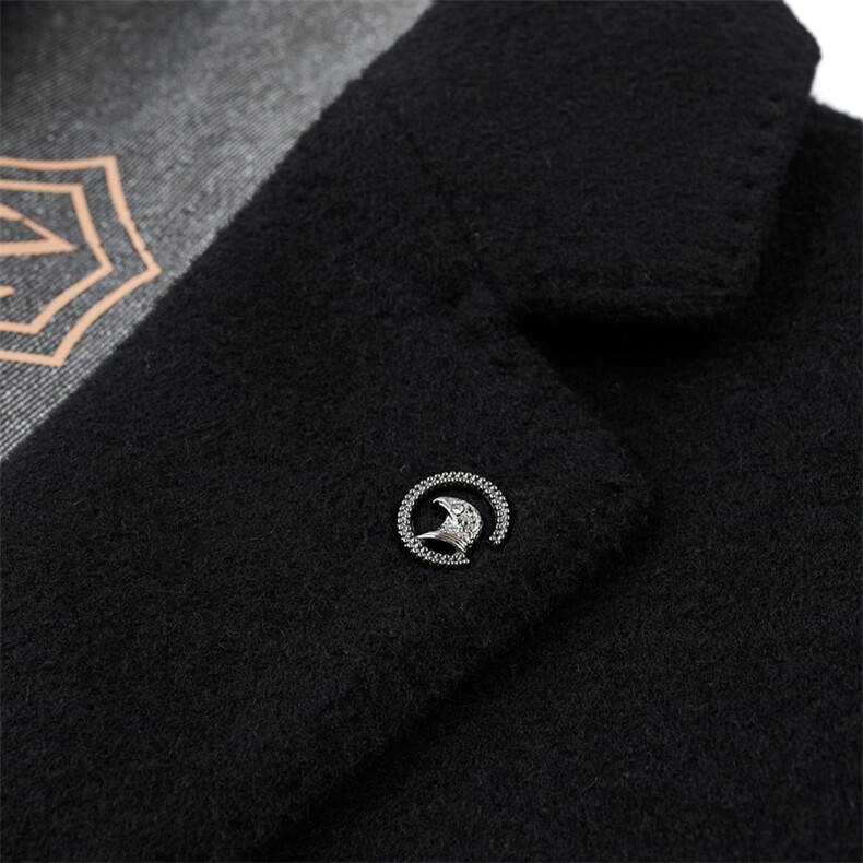 男士派克服外套休闲翻领羽绒内胆皮草大衣尼克服中长款,男装毛呢大衣,电商B360