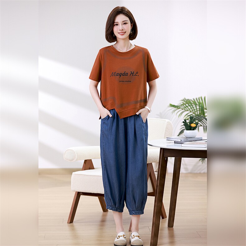 时尚休闲女装套装宽松显瘦两件套舒适百搭日常穿搭,女装套装/套裙,叶笙衣