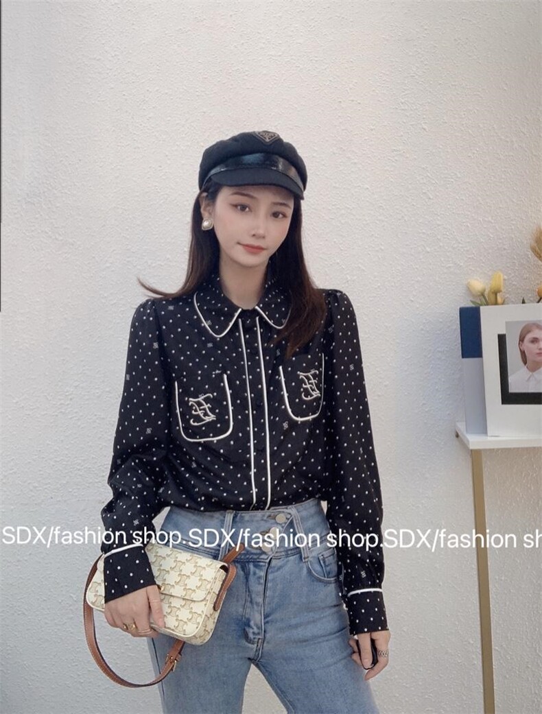 【春款】2022年波点衬衫，女装衬衫，色调轩