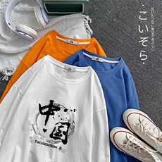 TX3134-P28纯棉长袖t恤男大码圆领打底衫体恤上衣服，男装T恤，电商A040
