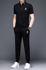 中年运动套装男2023夏季薄款短袖冰丝宽松休闲时尚百搭男装，男装休闲套装，电商B212（原钱塘6029）