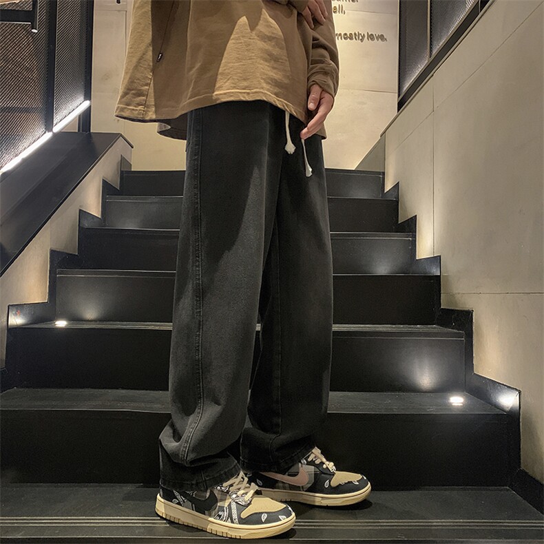 四季百搭直筒宽松牛仔裤D321NK103特P4580%棉20%聚酯纤维,男装牛仔裤,电商D321