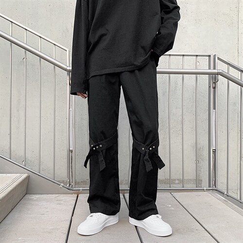 高街vibe风裤子男潮牌ins痞帅设计感小众情侣潮休闲长裤k2670-p35，男装休闲裤，星座1008-2
