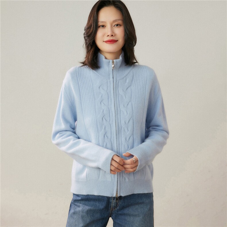 2025年秋季长袖通勤时尚百搭通勤女士羊绒开衫,女装羊绒衫,贝美羊绒