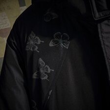 网格反光蝴蝶印花棉服男冬季大口袋棉衣外套A090-MY76P125限158，男装棉衣，电商A089-1