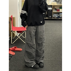 秋季美式多口袋工装裤男高级感痞帅宽松机能裤子潮KC33，男装休闲裤，星座1116A（原606A-3）