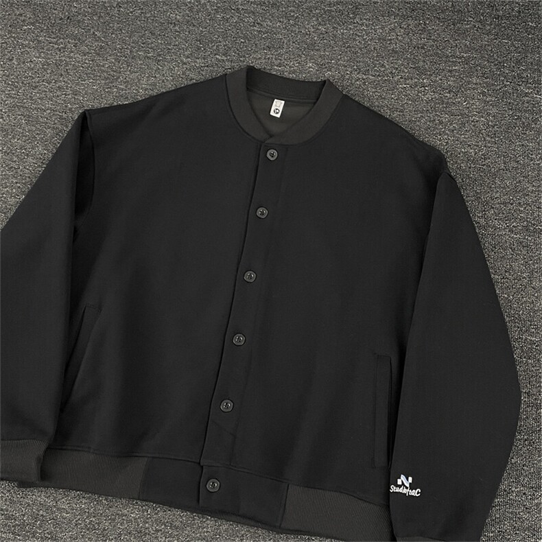 美式重磅开衫卫衣男潮牌简约棒球服休闲运动外套W013-P58,男装卫衣,星座308B-1