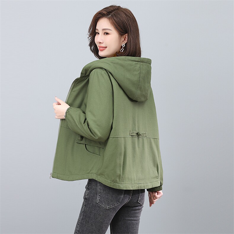 时尚保暖连帽棉服女短款宽松显瘦加绒外套冬季新款韩版百搭上衣,女装棉衣/棉服,依恋蒂丝