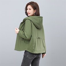 时尚保暖连帽棉服女短款宽松显瘦加绒外套冬季新款韩版百搭上衣，女装棉衣/棉服，依恋蒂丝