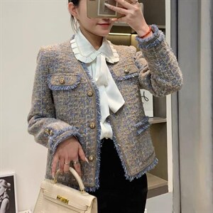 2022新款法式风情小香风外套图片