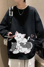 S6300-P28秋季圆领卫衣男大码韩版宽松长袖外套，男装卫衣，电商A040