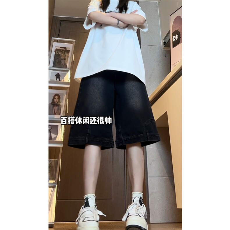 XZ616夏季半松紧腰裤子穿反了设计款牛仔短裤TY2454特P40,男装牛仔裤,星座512A（原616）