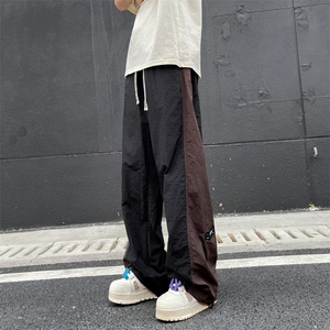 夏季新款撞色拼接休闲裤男美式潮牌宽松运动长裤 现货 K8067-P36图片