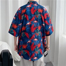 短袖衬衫春款男港风潮流C1190P26,男装衬衫,星座1116-2