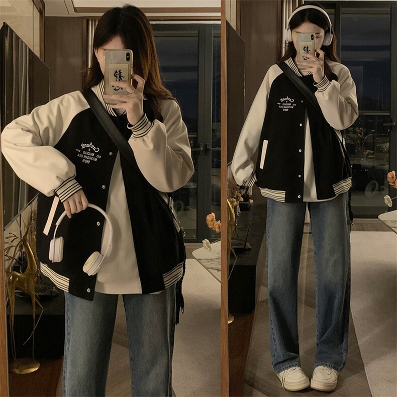 女童棒球服秋装2025新款外套春秋款女孩运动秋季上衣C803-P105图片