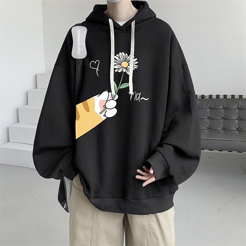 连帽卫衣男大码运动服帽衫外套WY2265-P35加绒款-P40,男装卫衣,电商A040