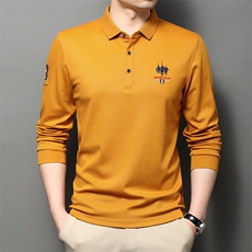 B3916春季长袖POLO衫翻领T恤欧货品质精品主推P58，男装T恤，钱塘207-3