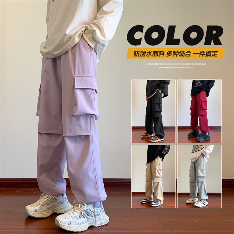 夏季工装防水冲锋裤美式高街伞兵潮牌裤子男裤XZ301b-2-CK686TP32，男装休闲裤，星座301B-2（原A443-1）