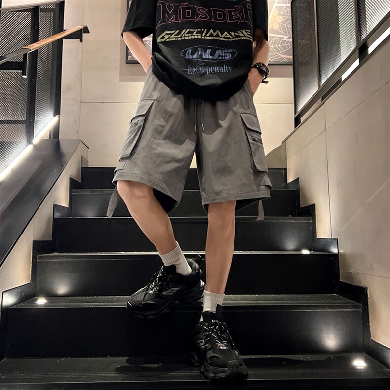 X5476-TP40控价68夏季青少年轻薄工装裤户外休闲五分短裤,男装休闲裤,电商A102-1