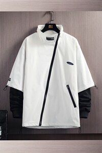 7XL-M加肥加大码立领夹克外套男2023秋季新款斜门襟工装上衣控98,男装夹克,钱塘717(原712)