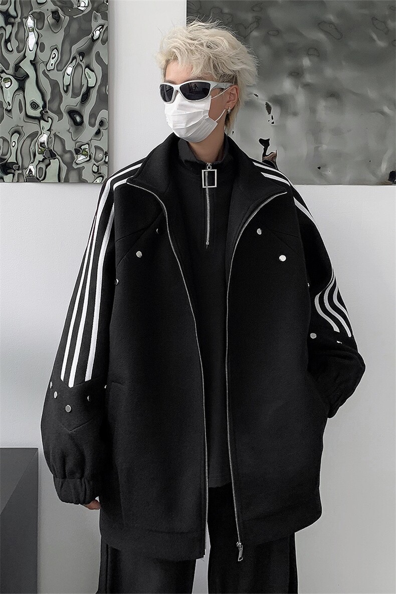 男装呢料夹克2026秋冬季新款毛呢大衣男生外套XZ514-2-F610-P135,男装夹克,星座514-2(原B239)