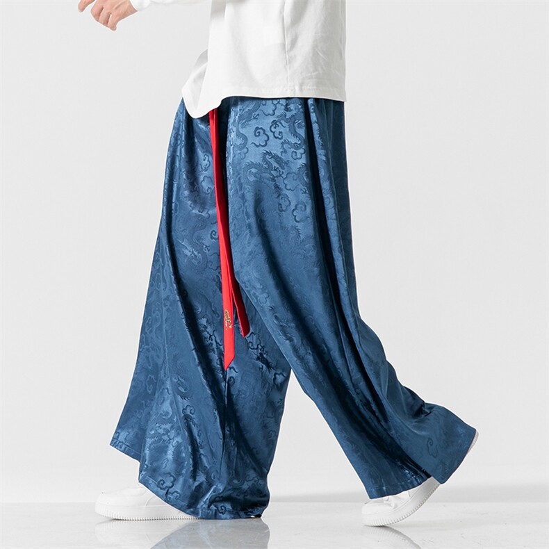23秋装汉服男女风唐装改良宋裤古风裙裤宽松阔腿裤K240/P75,男装民族服装,电商A221A