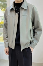 秋冬2023轻熟抖音夹克皮衣口袋外套男JK-3016-P140，男装夹克，电商A236