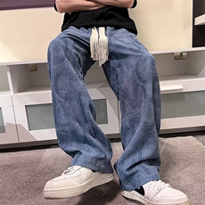 2022潮流时尚潮牌运动裤新款褶边宽松型九分休闲裤男K3637-P33，男装休闲裤，星座512-2