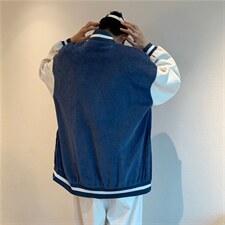 潮流夹克外穿潮男青春流行灯芯绒双层夹克J3213P65图片
