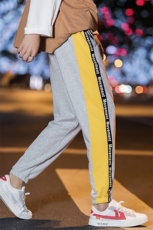 男裤子休闲裤韩版潮流薄运动裤秋天港风束脚哈伦裤DS146T，男装休闲裤，电商A102