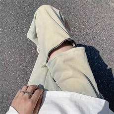 牛仔裤男秋季潮大码休闲裤子高街拉链N6002P43，男装牛仔裤，星座1116-2