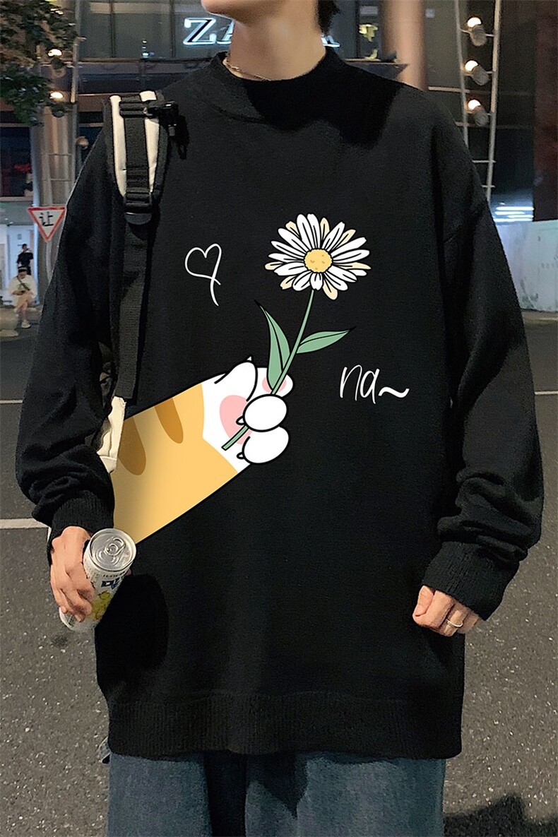 半高领毛衣男士大码针织衫男毛线衣男M18265-P45加绒款-P65,男装针织衫/毛衣,电商A040