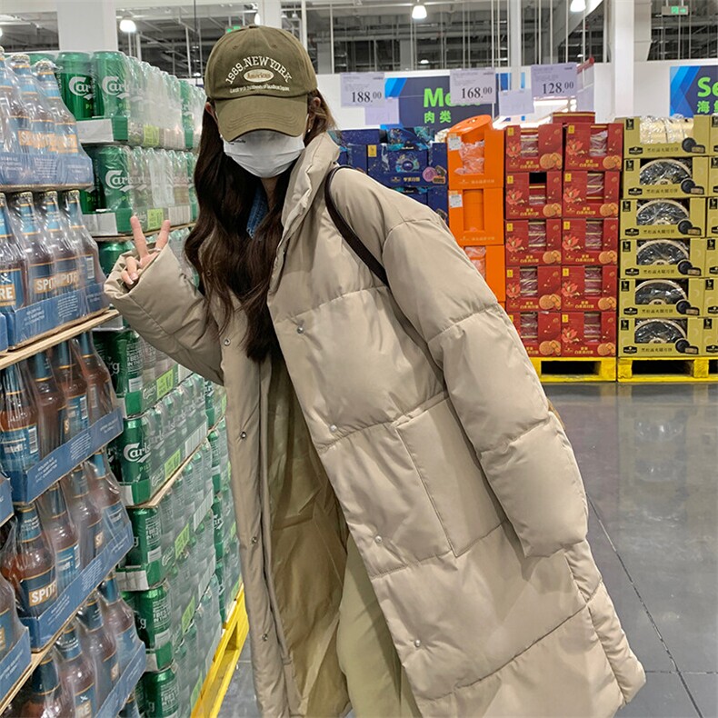 CC071-P90中长款连帽棉衣学院风立领棉服保暖立领落肩袖加厚,男装棉衣,星座911-3